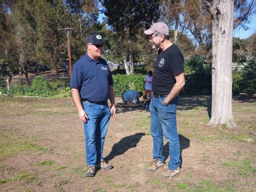 Parks and Rec Director Andy Field and Project Manager Paul Coogan - photo by Nancy Lawler